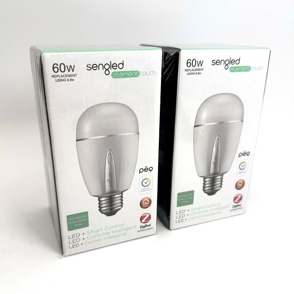 Sengled Element Touch LED Smart Bulbs 2pk White 60W ZigBee Z01-CIA19NAE26